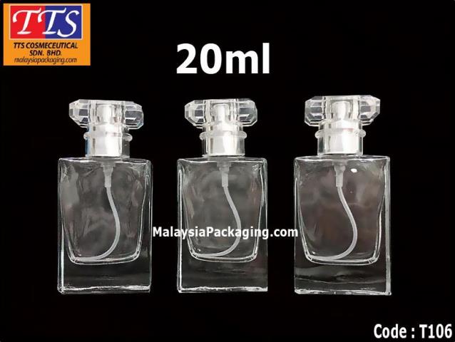 Botol Spray 20ml silver T106