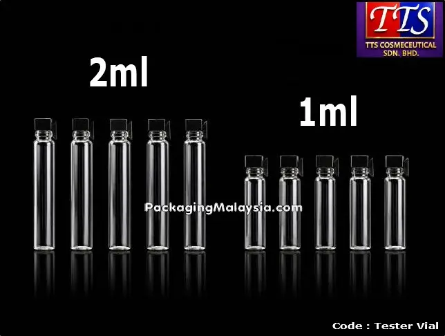 1ml 2ml botol minyak wangi tester hitam