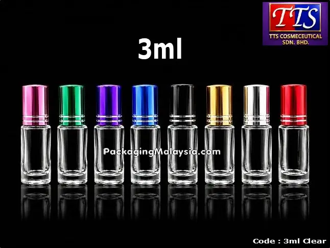 3ml clear botol minyak wangi roll on