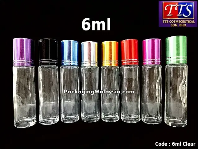 6ml clear botol minyak wangi roll on