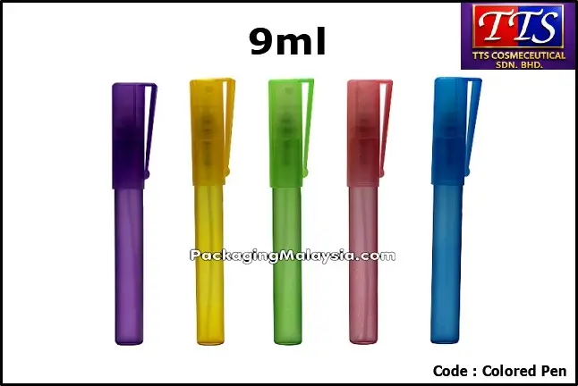 9ml botol minyak wangi pen spray press clip