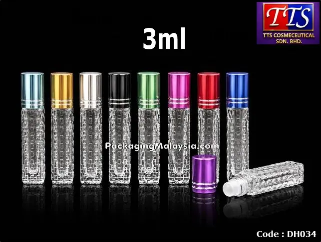 DH034 3ml petak botol minyak wangi roll on