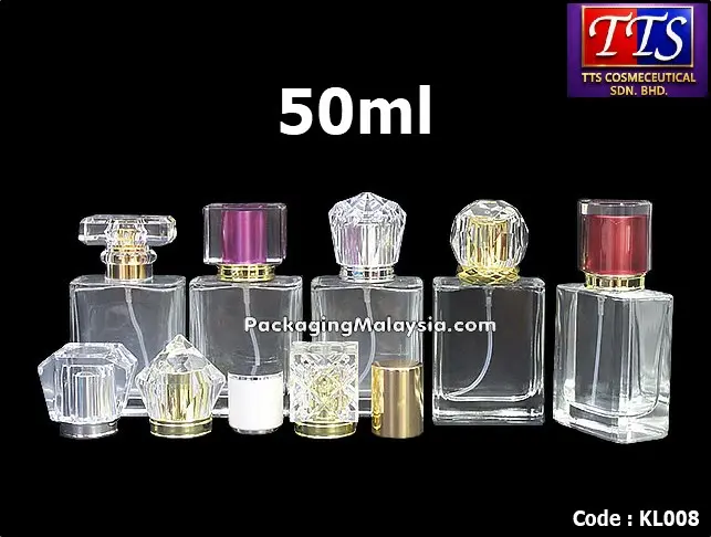 KL008 50ml botol minyak wangi spray press clip