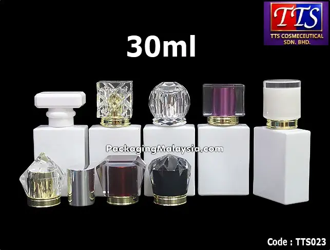 TTS023 30ml putih botol minyak wangi spray press clip