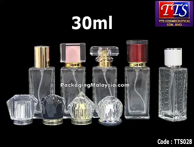 TTS028 30ml botol minyak wangi spray press clip