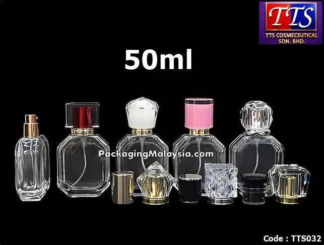 TTS032 50ml botol minyak wangi spray press clip