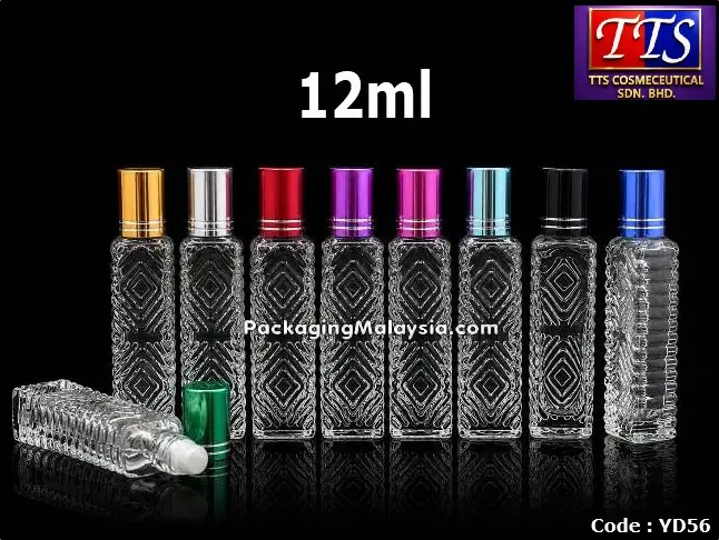 YD56 12ml petak botol minyak wangi roll on