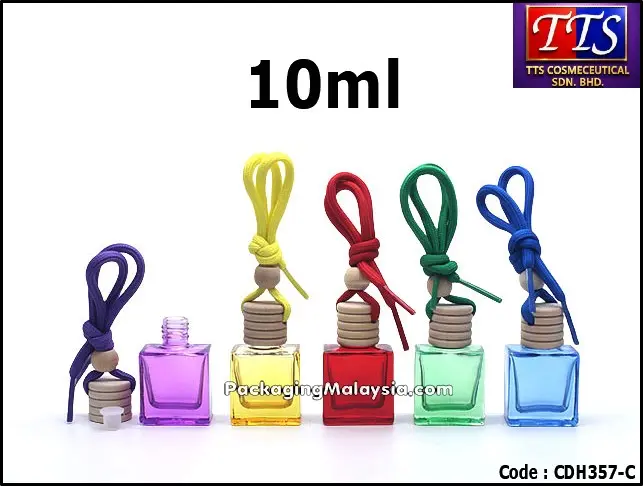 Botol perfume kereta gantung berwarna 10ml cdh357-c